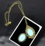 گردنبند و انگشتر فیروزه برنز