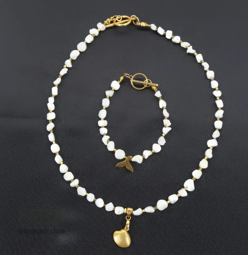 homash 99 ست صدف باروک با آویز دم وال