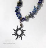 ست گردنبند و گوشواره لاجورد کد 116 - Image 3