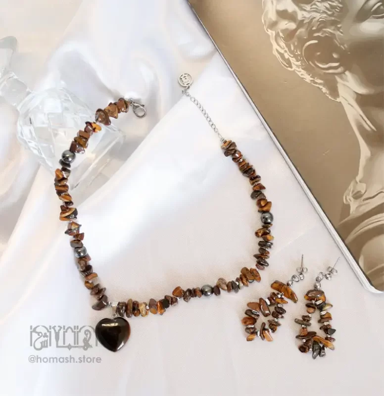 گردنبند و گوشواره چشم ببر