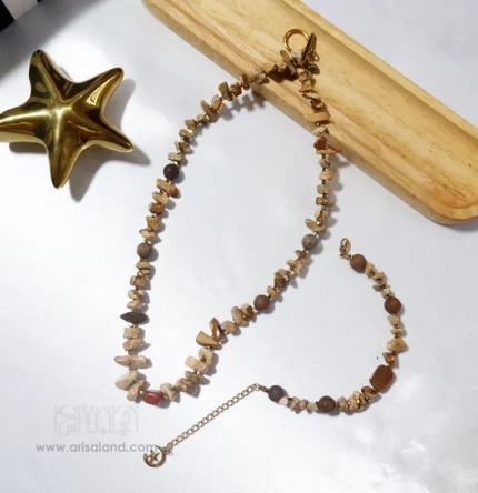 ست گردنبند و دستبند جاسپر