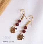 ست گردنبند و گوشواره کریستال جغد کد 523 - Image 2