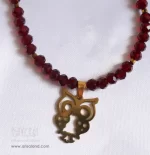 ست گردنبند و گوشواره کریستال جغد کد 523 - Image 4