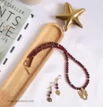 ست گردنبند و گوشواره کریستال جغد