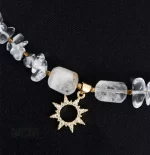 گردنبند و دستبند کوارتز سفید - Image 4