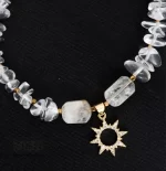 گردنبند و دستبند کوارتز سفید - Image 6