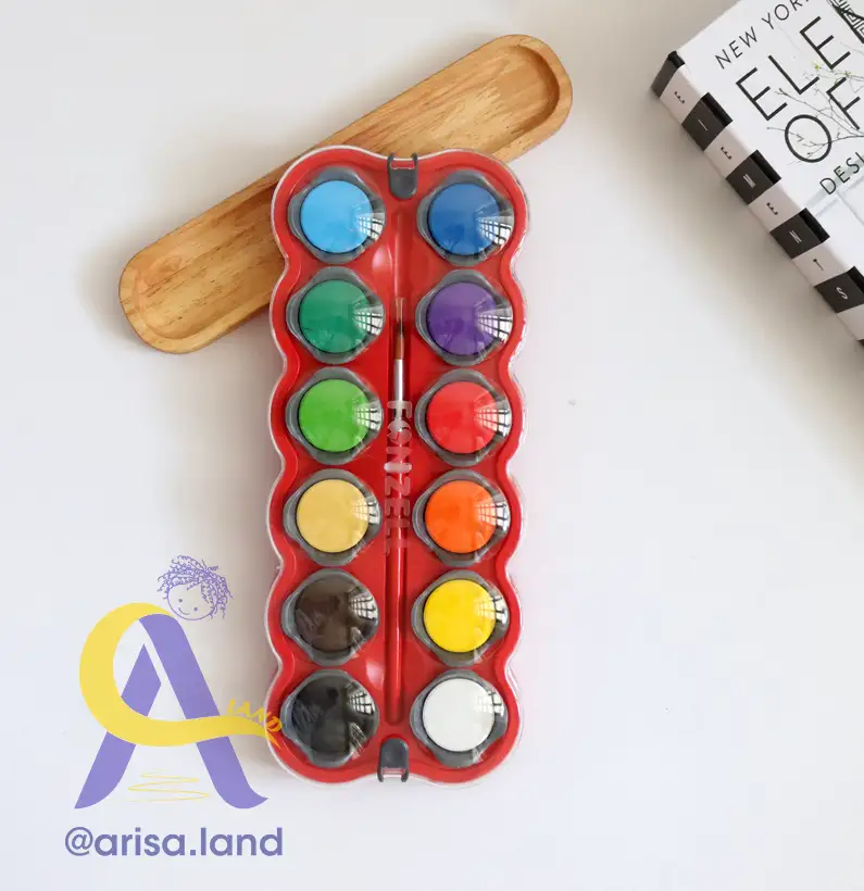 watercolor-03 آبرنگ 12 رنگ فونزل سری creative - Image 4