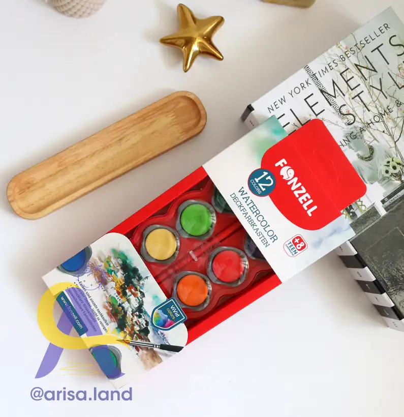 watercolor-04 آبرنگ 12 رنگ فونزل سری creative