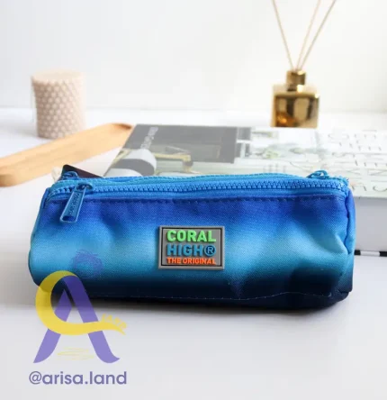 جامدادی سه زیپ یایگان طرح آبی گرادیانت کد 22045