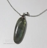 گردنبند سنگ لابرادوریت بیضی - Image 2