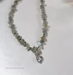 گردنبند لابرادوریت با آویز سواروسکی - Image 2