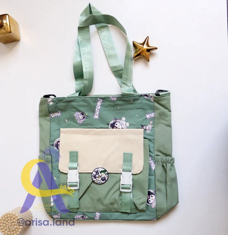 kif-kuromi-04 کیف دوشی و دستی کرومی پیکسل دار - Image 3