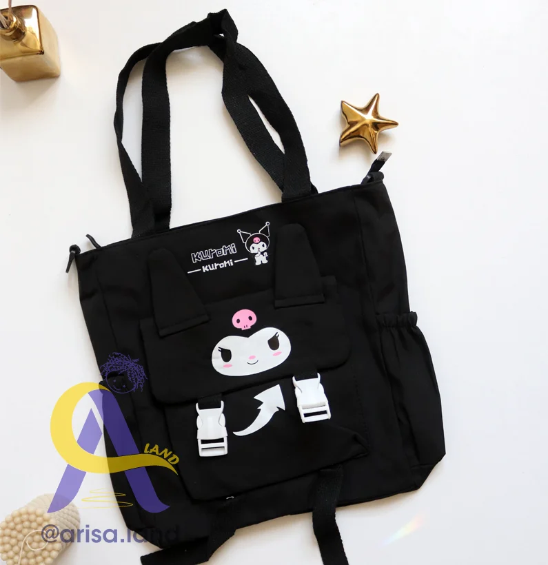 kif-kuromi-06 کیف دوشی و دستی کرومی گوش دار