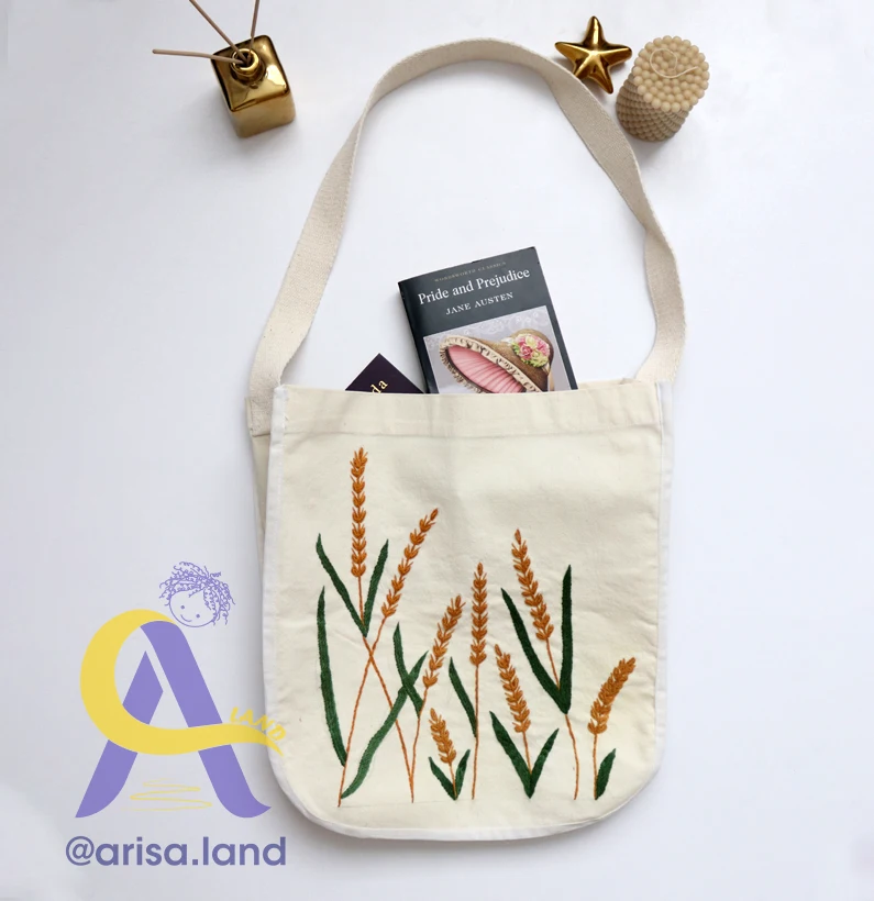 tout-bag-04 کیف پارچه ای توت بگ گلدوزی دست دوز - Image 3