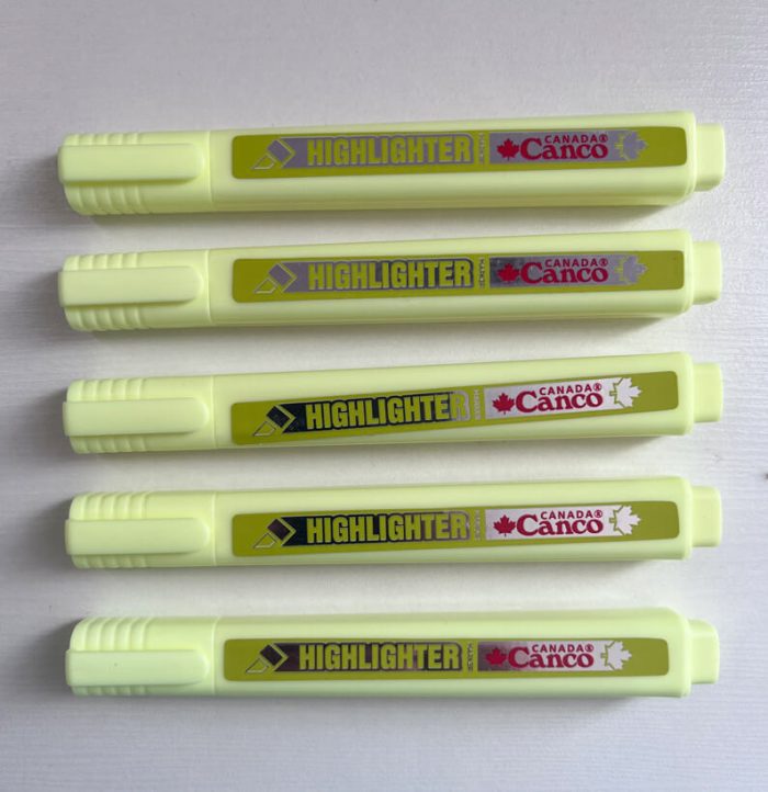 highlighter canco yellow