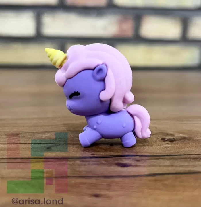 purple unicorn eraser