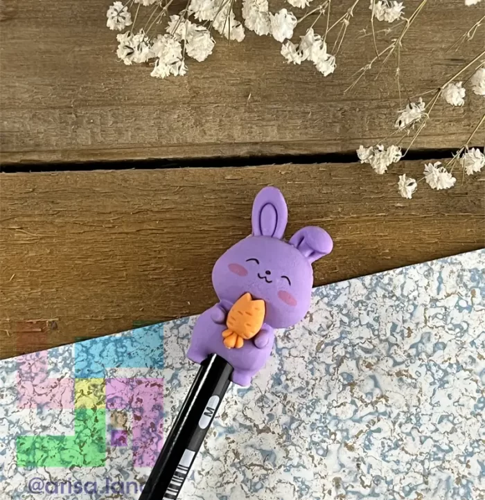 bunny eraser purple 02