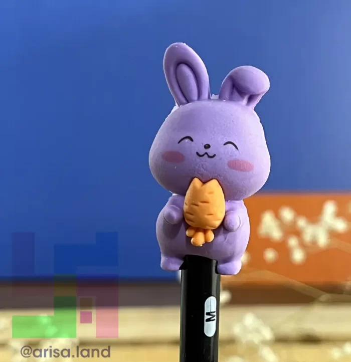 bunny eraser purple 03