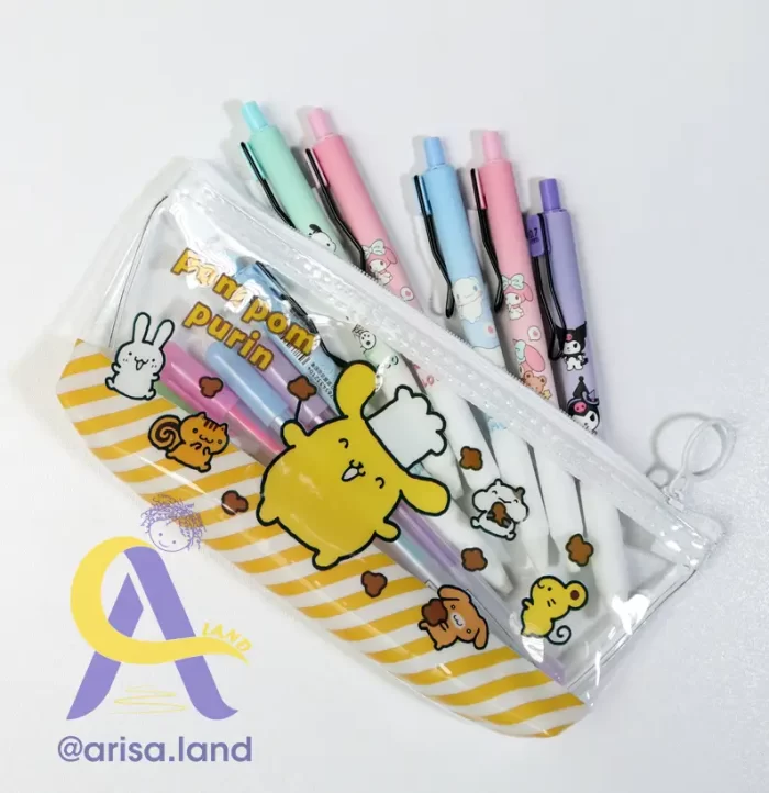 pencil case pom pom purin2