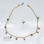 گردنبند و گوشواره استیل کد 184