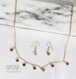 گردنبند و گوشواره استیل
