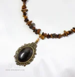 گردنبند چشم ببر  و آویز چشم گربه کد 56 - Image 2