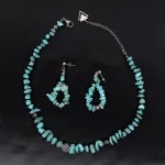 گردنبند و گوشواره فیروزه