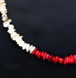 گردنبند صدف و مرجان با قفل ملوان کد 61 - Image 3