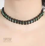 دستبند و گوشواره یشم و سنگ اونیکس کد 86 - Image 2