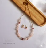گردنبند و گوشواره کوارتز