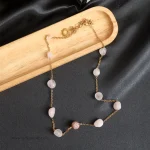 گردنبند رزکوارتز با نگین سواروسکی