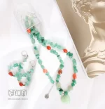 سرویس اونتورین سبز و نارنجی