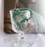 گردنبند لاکت قلب با کریستال کد 276 - Image 3