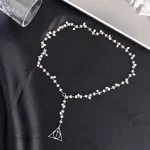 گردنبند و دستبند مروارید ریز