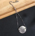 دستنبد پلاک نقره «صبر» کد 278 - Image 2