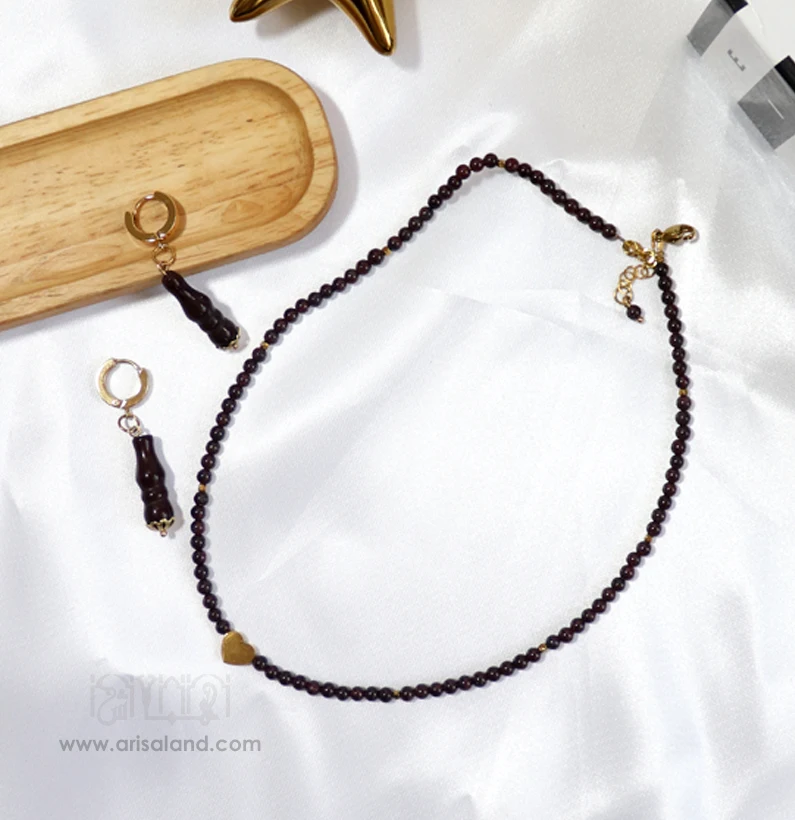 G-Yaghut-s-03 گردنبند و گوشواره یاقوت سیلان