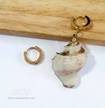 گوشواره تا به تا صدف مخروطی-2