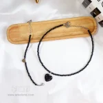 گردنبند و دستبند دلربا سورمه ای