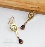 سرویس استیل بتهجقه با آویز نگین سواروسکی کد 231 - Image 2