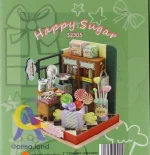 کیت خانه مینیاتوری چوبی DIY با LED - Image 3