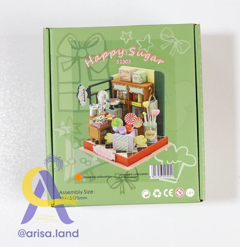 3d-puzzle-kit-03 کیت خانه مینیاتوری چوبی DIY با LED