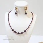 گردنبند و گوشواره یاقوت اصل جواهری