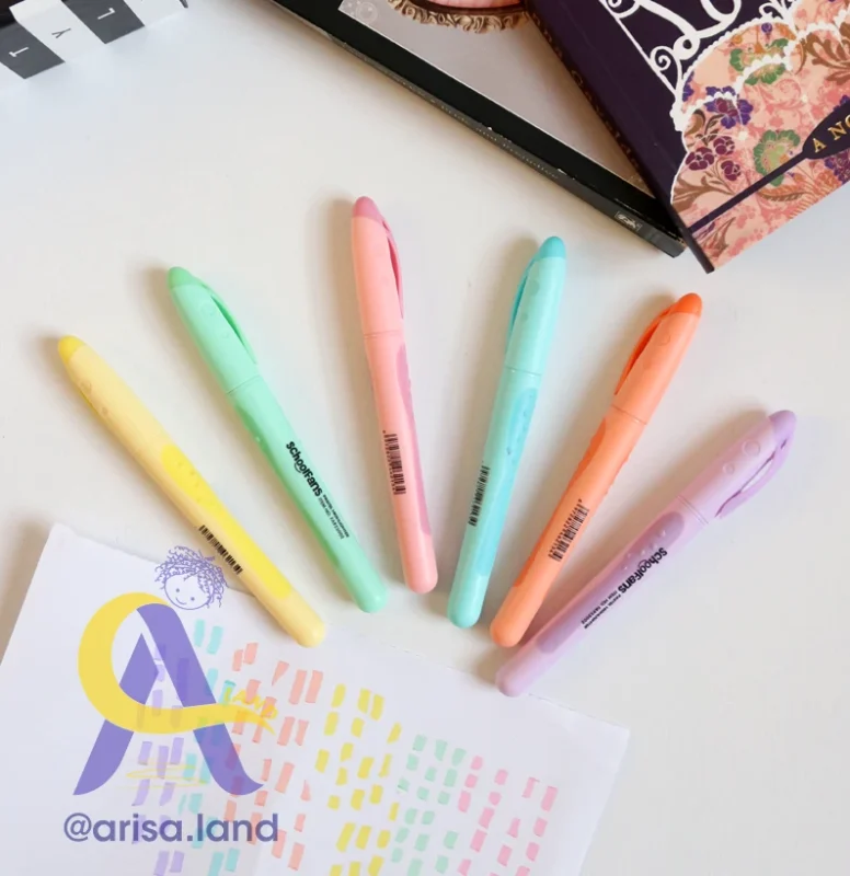 هایلایتر قلمی پاستلی اسکول فنس schoolfans