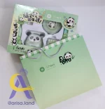 ست لوازم‌تحریر رومیزی پاندا با پاک‌کن برقی و تراش رومیزی - Image 3