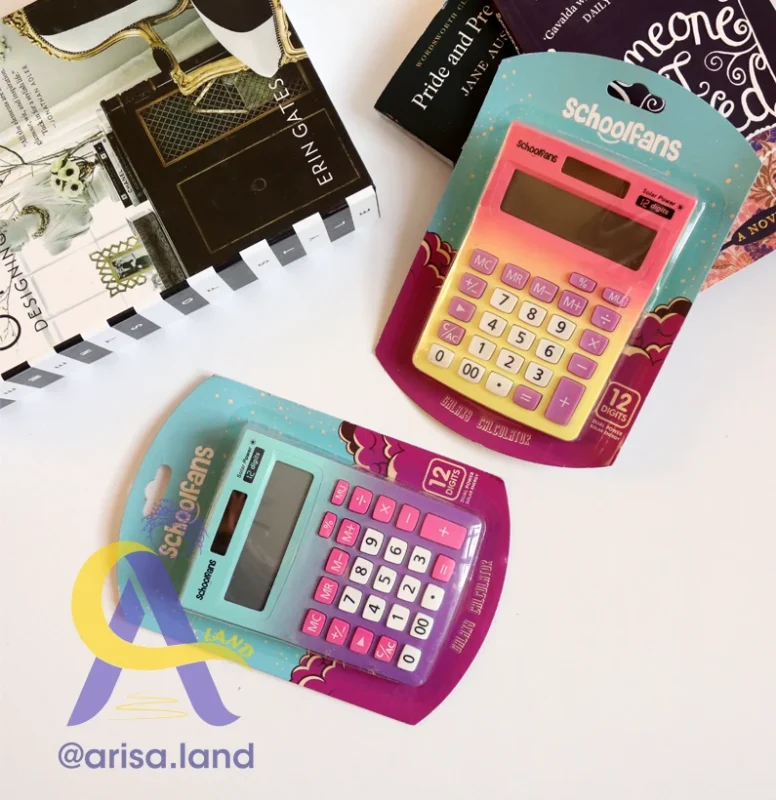 ماشین حساب رومیزی ۱۲ رقم سولار Schoolfans | Solar Power