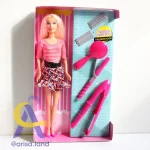 عروسک باربی با ابزارهای درست کردن مو Defa Lucy