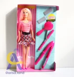 عروسک باربی با ابزارهای درست کردن مو Defa Lucy