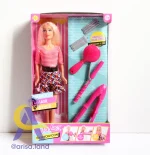 عروسک باربی با ابزارهای درست کردن مو Defa Lucy - Image 3
