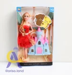 عروسک باربی با قصر fashion girl - Image 2