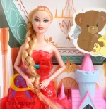 عروسک باربی با قصر fashion girl - Image 3